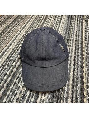 Burberry Denim Baseball Cap Nova Check Lining One Size Adjustable Snapback